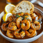 Louisiana BBQ Shrimp Sauce Mix Recipe: Authentic Cajun Flavor 7 Finished Louisiana BBQ shrimp dish with sauce