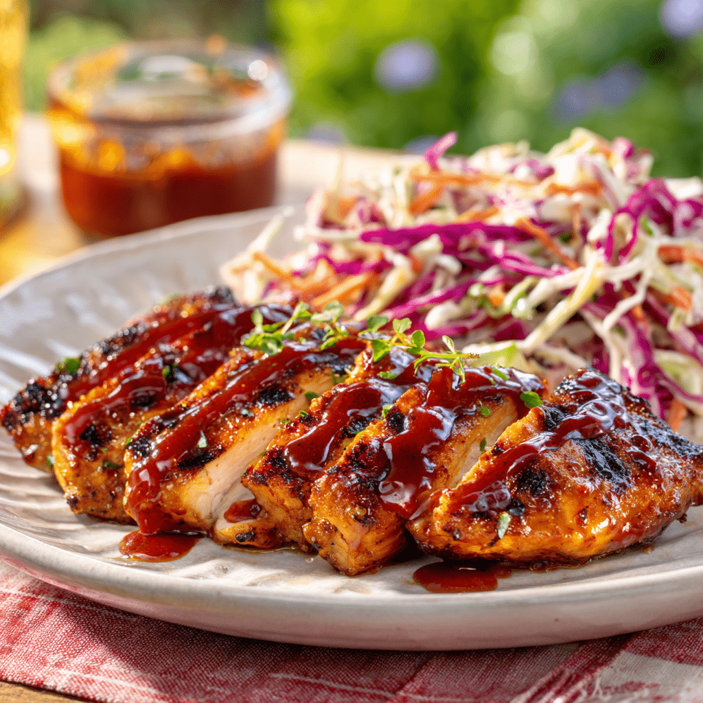 Chipotle Barbecue Sauce: Bold, Smoky, and Easy to Make 8 Grilled chicken with chipotle BBQ sauce served on plate