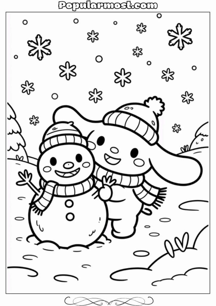  Cinnamoroll Coloring Pages 10-Winter-Cinnamoroll-Snowman-Cinnamoroll-Coloring-Pages-Season