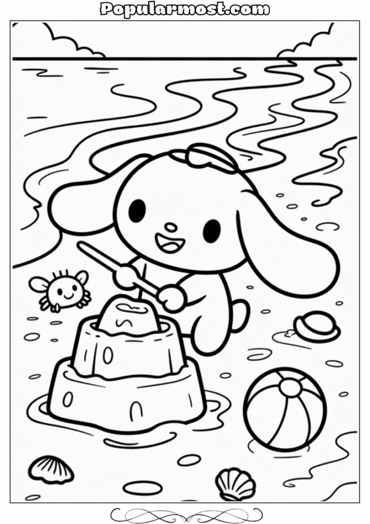  Cinnamoroll Coloring Pages 12-Beach-Day-Cinnamoroll-Cinnamoroll-Coloring-Pages-Summer-Fun