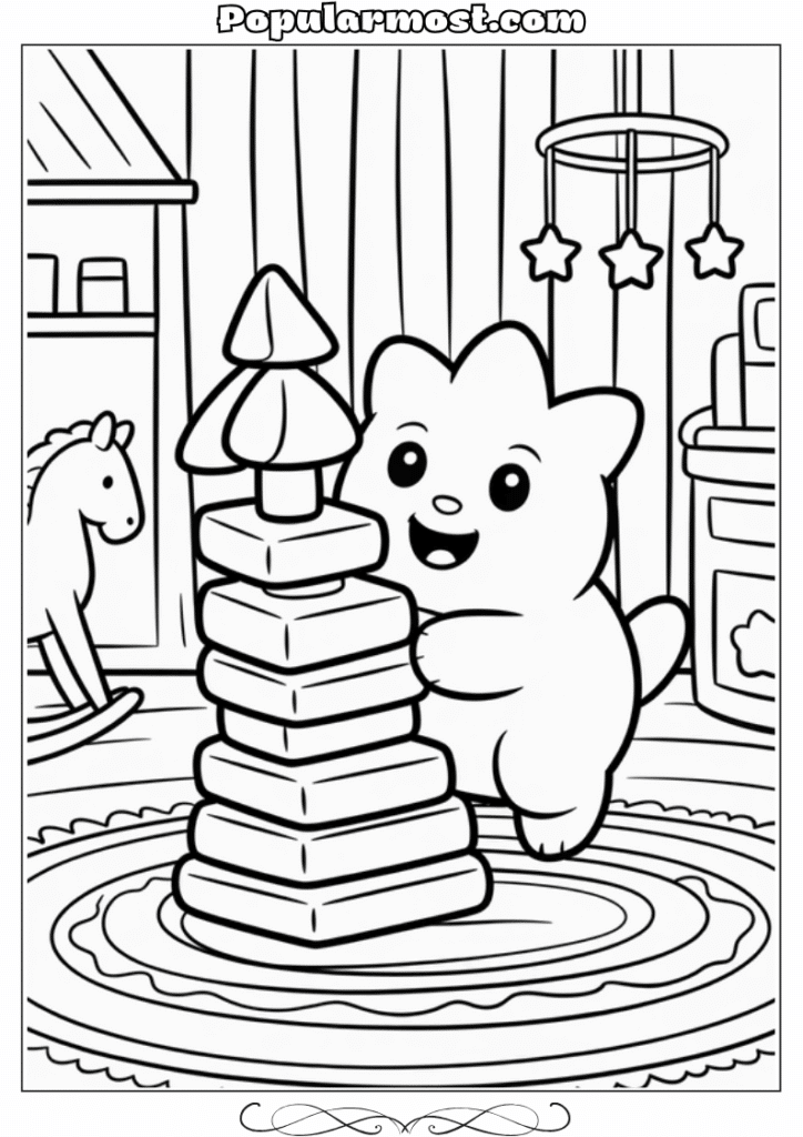 pokemon coloring pages 13-Pokemon-Coloring-Pages-Togepi-playing-with-blocks-in-a-nursery