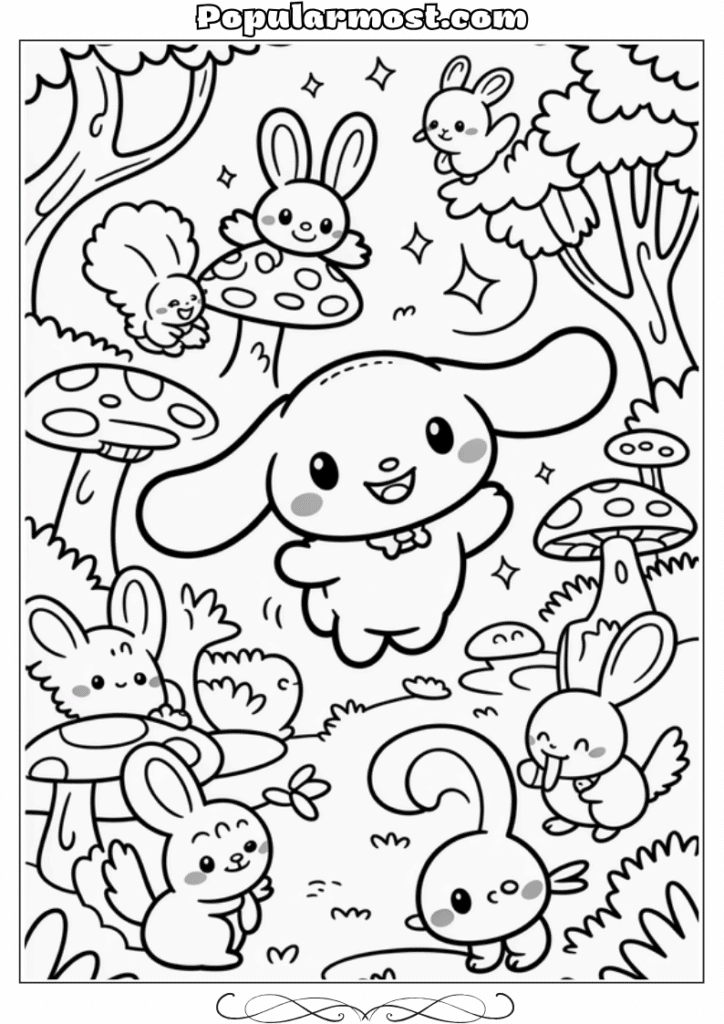 Cinnamoroll Coloring Pages 14-Forest-Friends-Cinnamoroll-Cinnamoroll-Coloring-Pages-Nature
