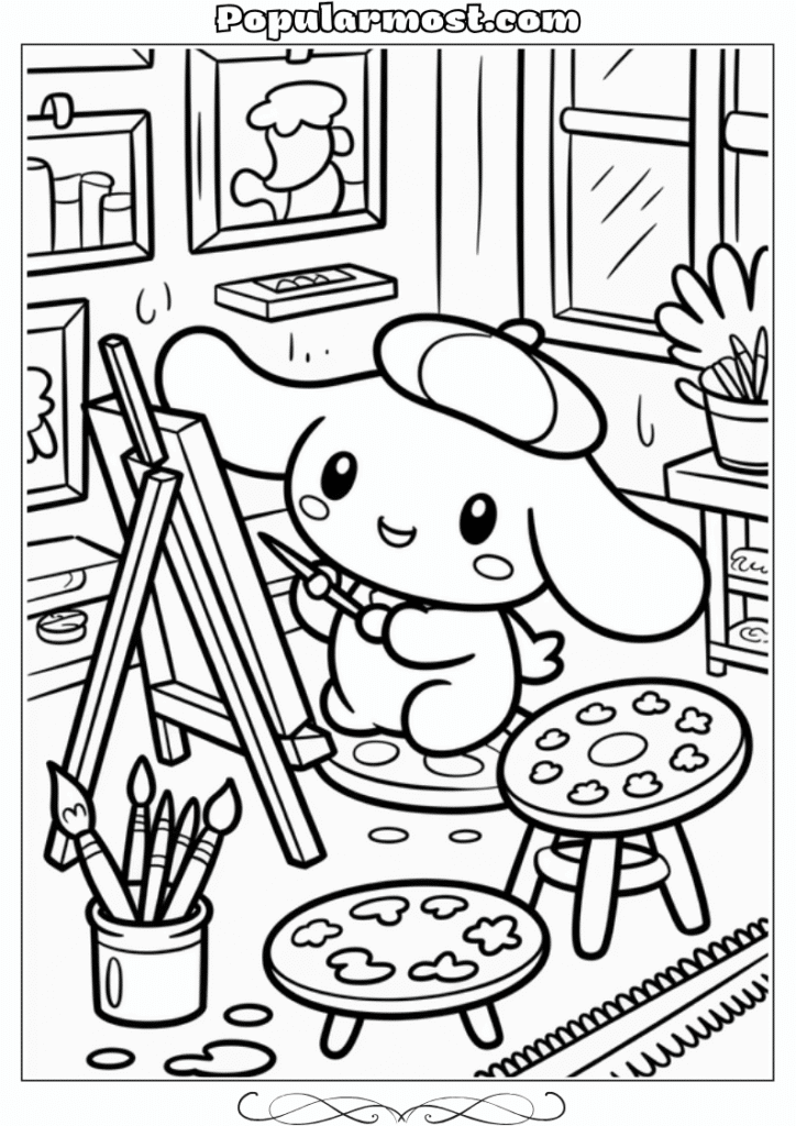  Cinnamoroll Coloring Pages 15-Artist-Cinnamoroll-Cinnamoroll-Coloring-Pages-Creative-Art