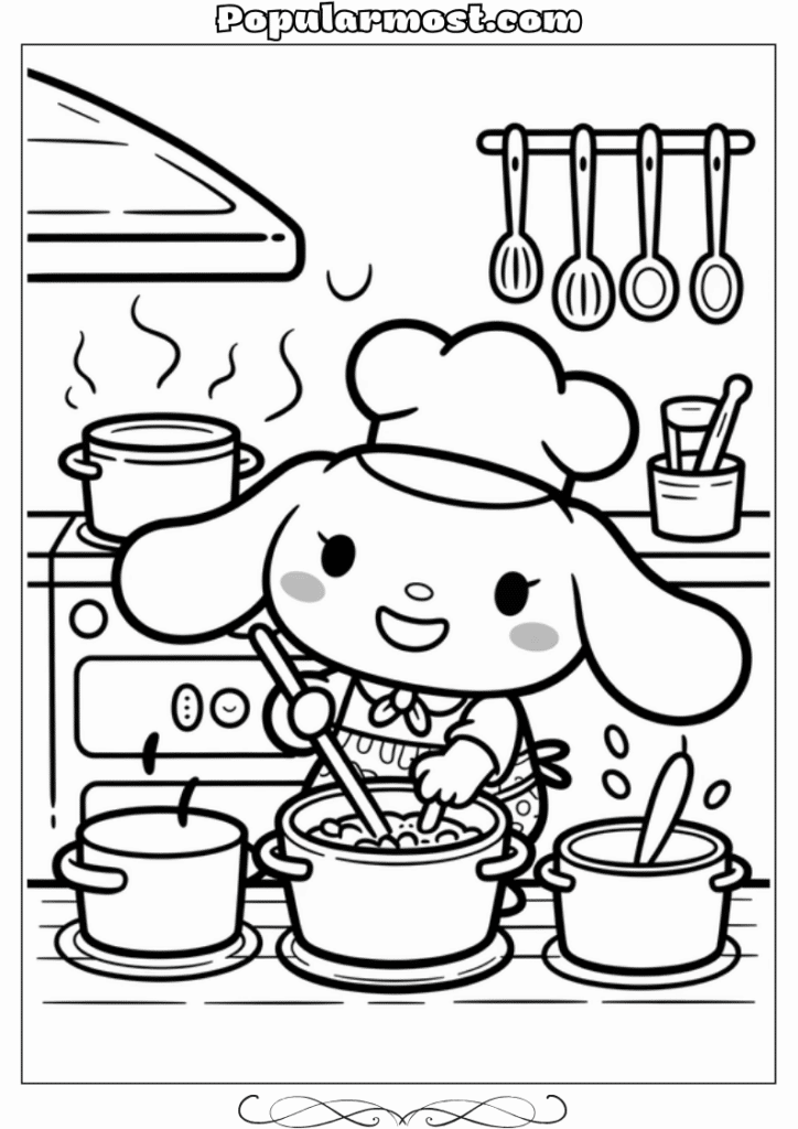  Cinnamoroll Coloring Pages 17-Chef-Cinnamoroll-Cinnamoroll-Coloring-Pages-Cooking-Adventure