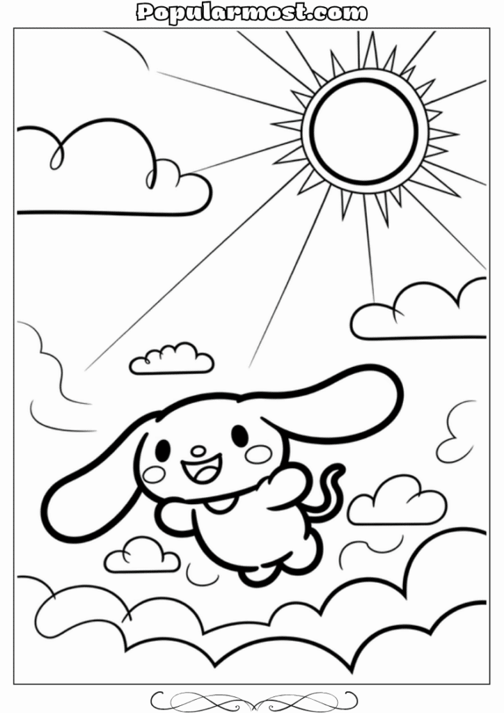  Cinnamoroll Coloring Pages 2-Flying-Cinnamoroll-Cinnamoroll-Coloring-Pages-Adventure
