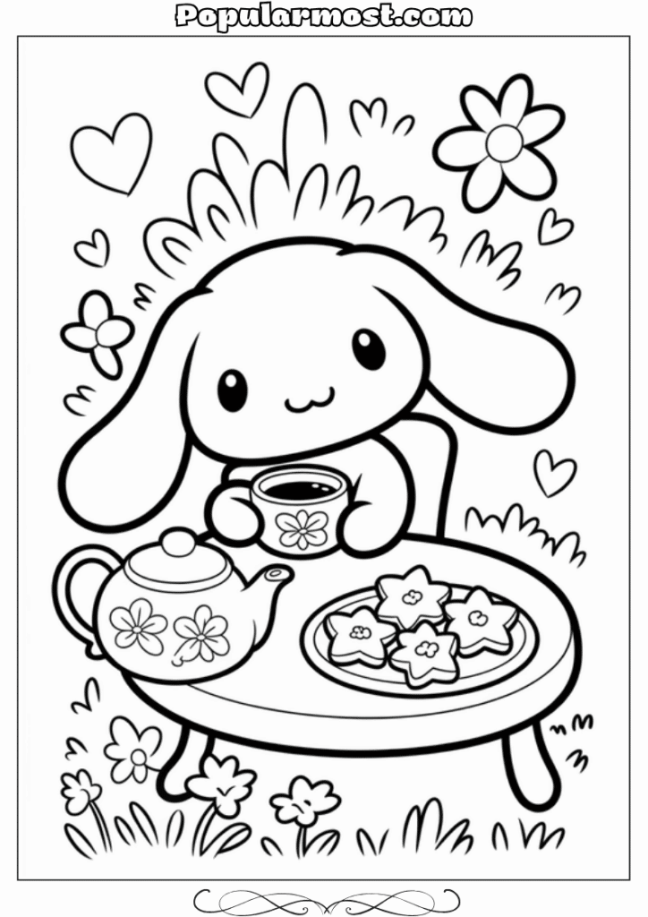  Cinnamoroll Coloring Pages 3-Cinnamoroll-Tea-Time-Cinnamoroll-Coloring-Pages-Collection