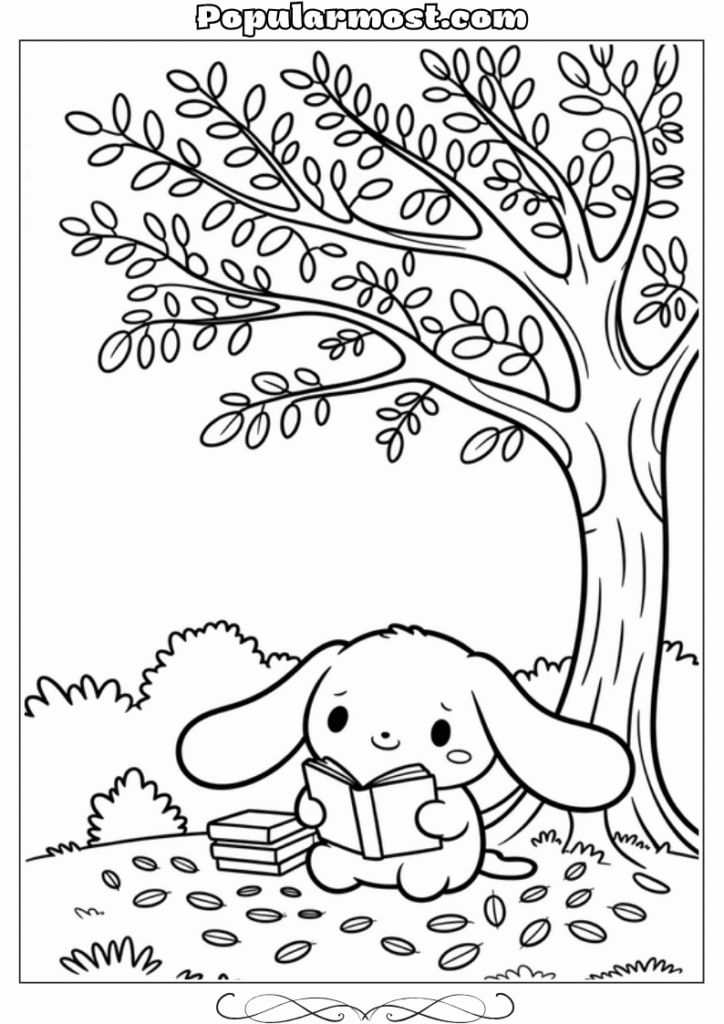  Cinnamoroll Coloring Pages 8-Reading-Cinnamoroll-Cinnamoroll-Coloring-Pages-Education
