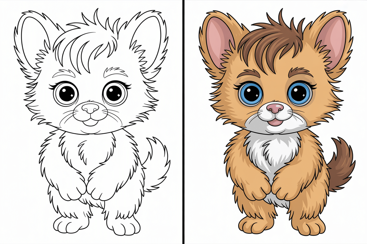 Little Fuzzy Coloring Pages: Free 20+ Printable Pack for Kids & Adults 1 Cute Little Fuzzy coloring pages, printable for kids and adults